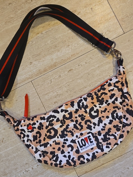 Brighton Handbags - Brighton Unique Spotted "LOVE" Leopard Print Versatile Swing Bag